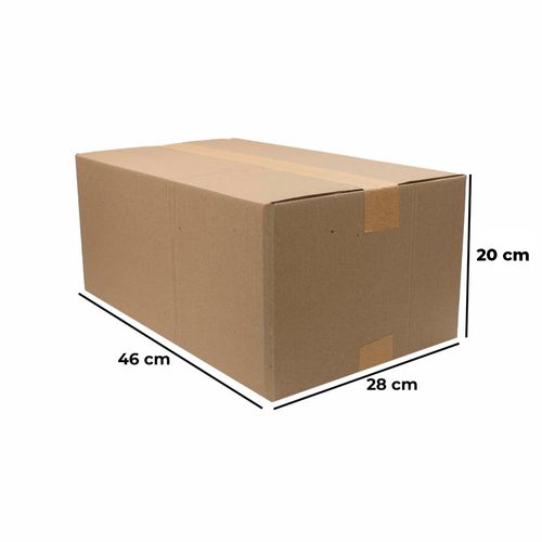 CAIXA DE PAPELÃO MALETA PARA CORREIOS GRANDE 46X28X20