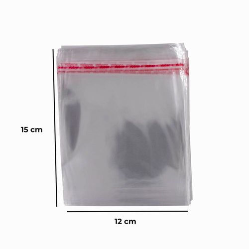 SACO ADESIVADO Nº24 12X12CM COM 100 UNIDADES