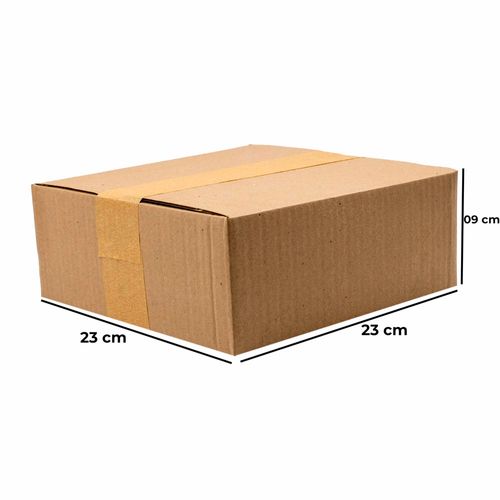 CAIXA DE PAPELÃO MALETA PARA CORREIOS MEDIA 23X23X09
