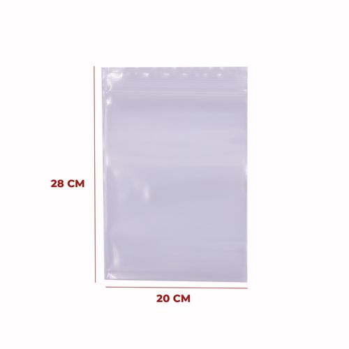 Saco Zip Lock Nº8 17X24cm Com 100 Unidades