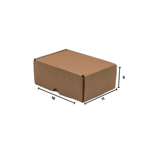 Caixa De Papelão Montável Tamanho 16X11x06