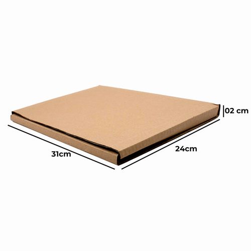 Caixa De Papelão Montável Para Livros Tamanho 31X24x02