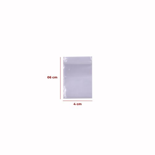 Saco Zip Lock Nº0 04X06cm Com 100 Unidades
