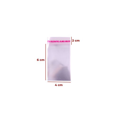 Saco Adesivado Nº2 04X06x02cm Com 100 Unidades