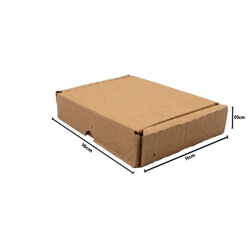 Caixa De Papelão Para Livros Montável Tamanho 16X11x03