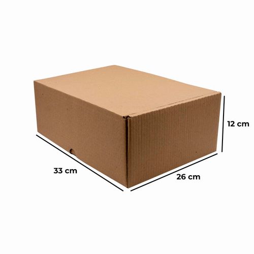 Caixa De Papelão Montável Tamanho 33X26x12