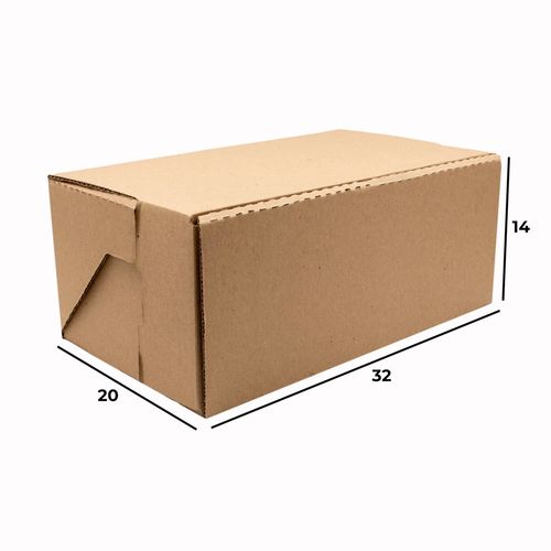 Caixa De Papelão Para Correios Media 32X20x14cm