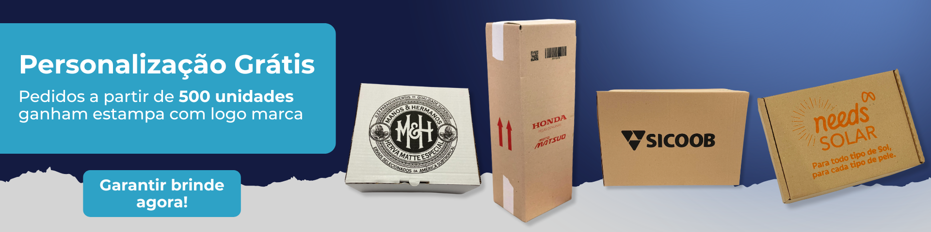 Personalização grátis